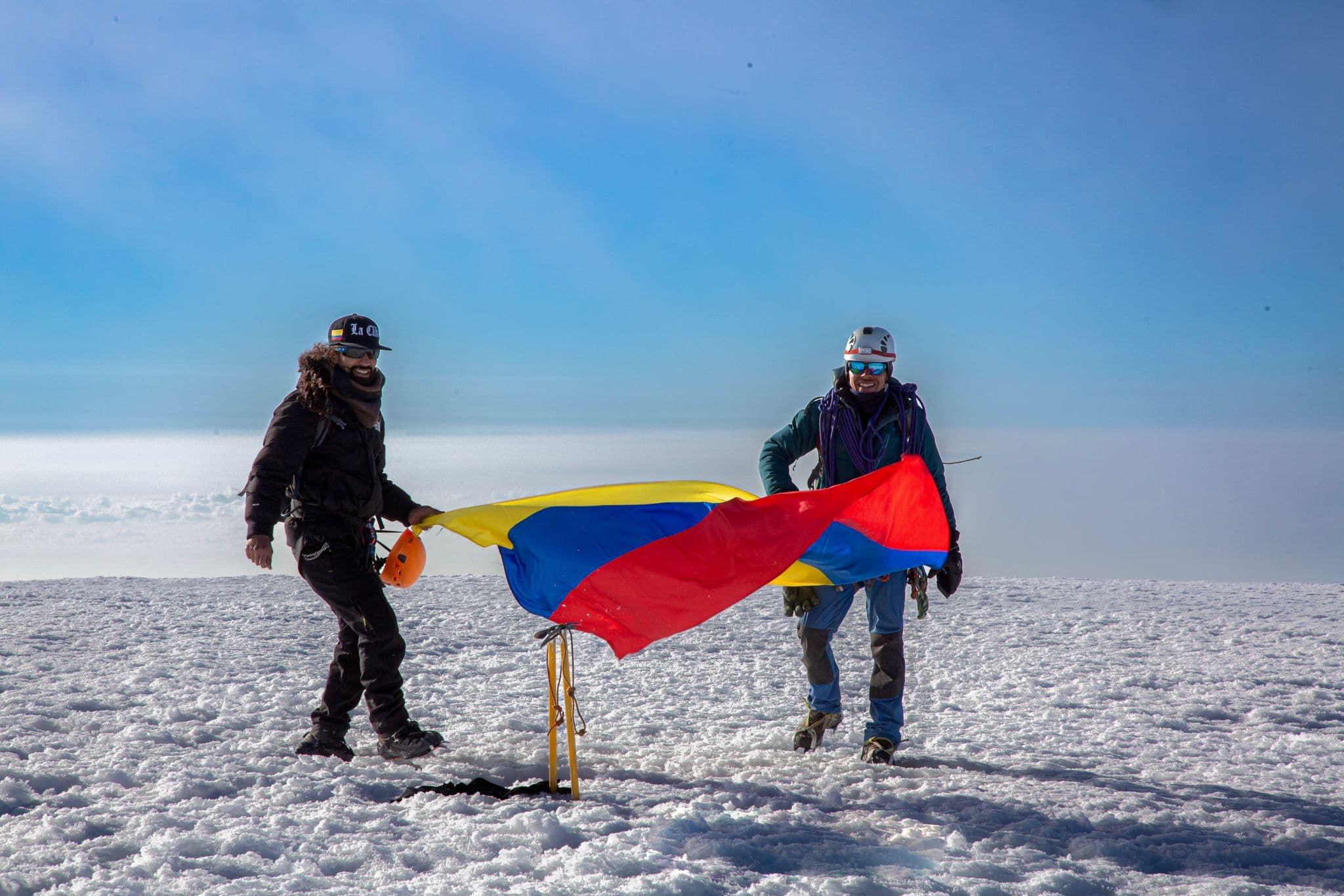 Nevado del Tolima seen from the páramo, Colombia